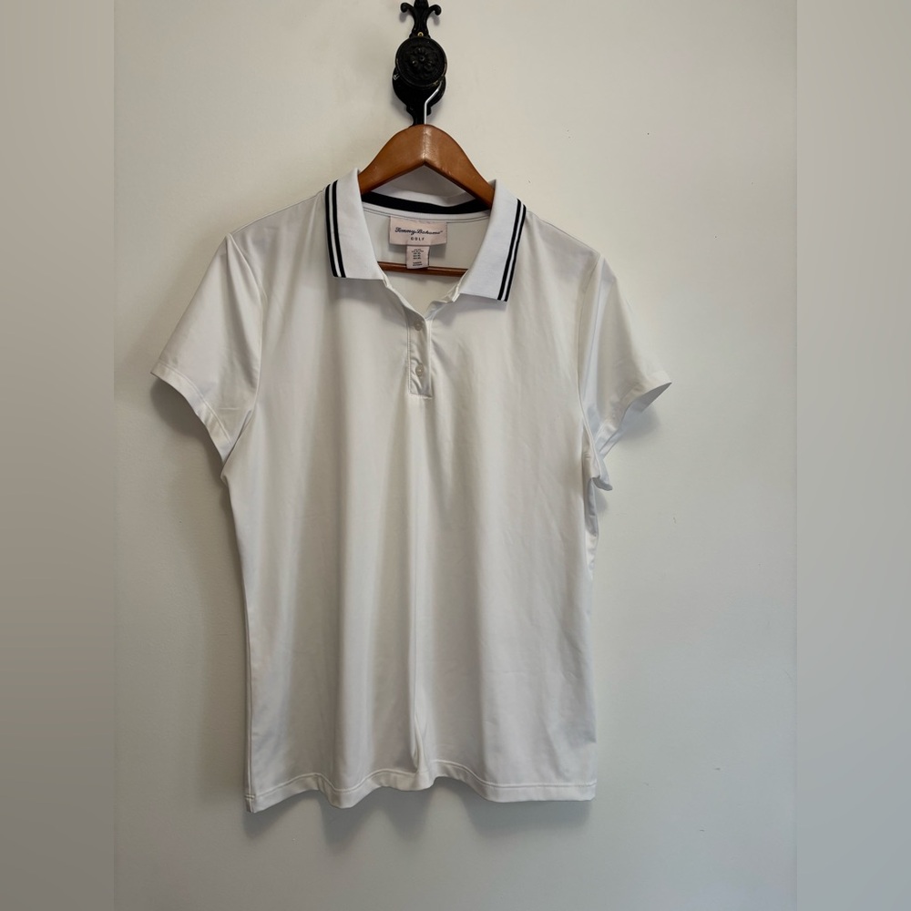 Tommy Bahamas Golf Shirt with Black Trim